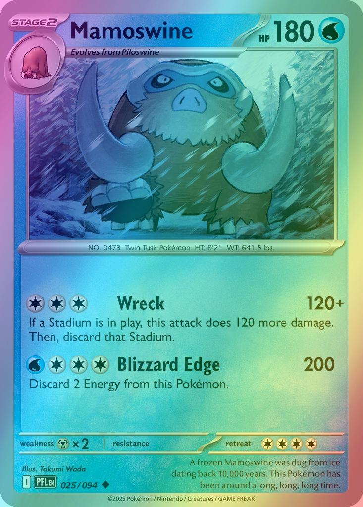 Mamoswine - 025/094 - Uncommon [me02-025] [Reverse Holo]