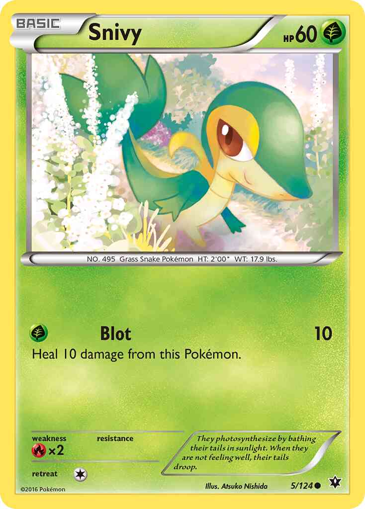 Snivy - 5/124 - Common [xy10-5] [Reverse Holo]