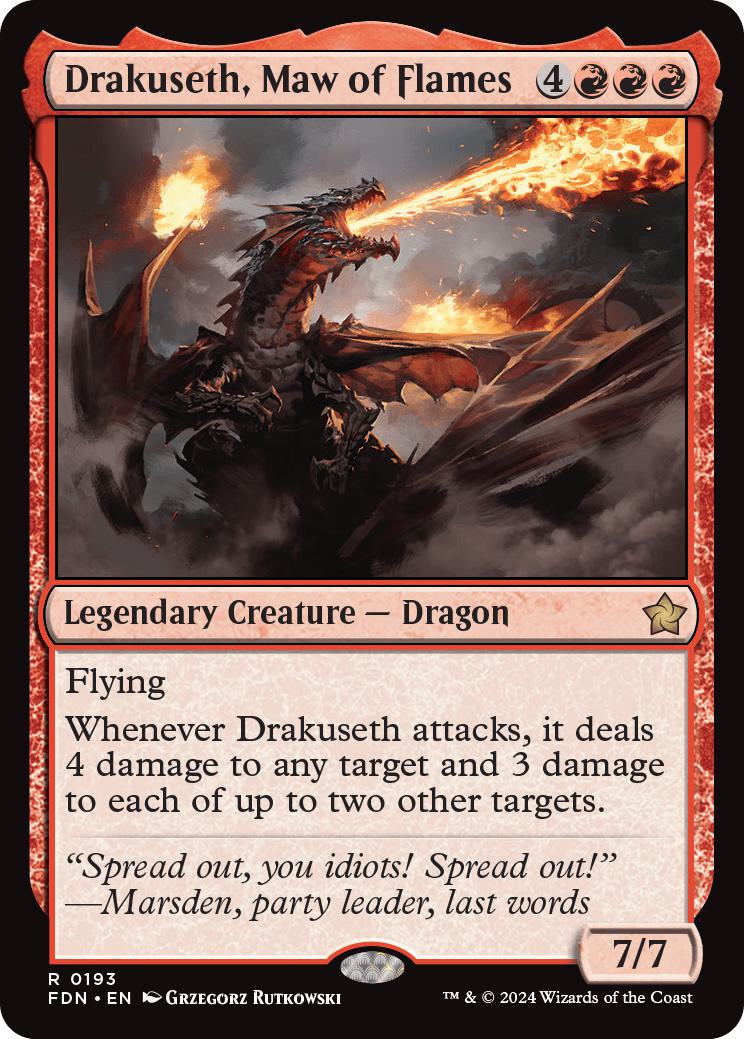 Drakuseth, Maw of Flames [193] [Foundations] [Foil]