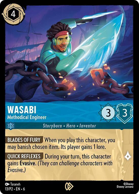 Wasabi - Methodical Engineer - 13/P2 [Disney Lorcana Promo Cards] [Cold Foil]