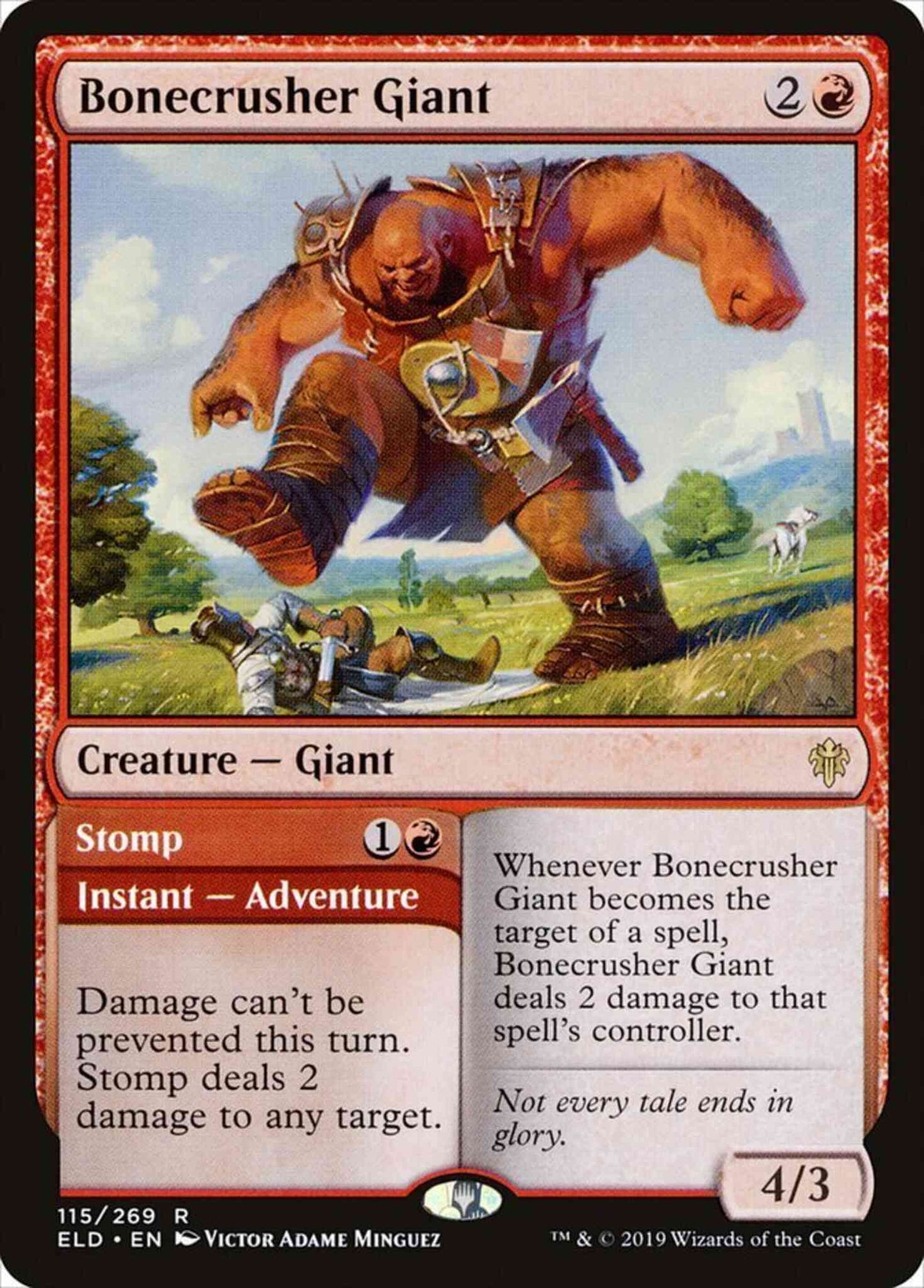 Bonecrusher Giant // Stomp [115] [Throne of Eldraine] [Non-Foil]