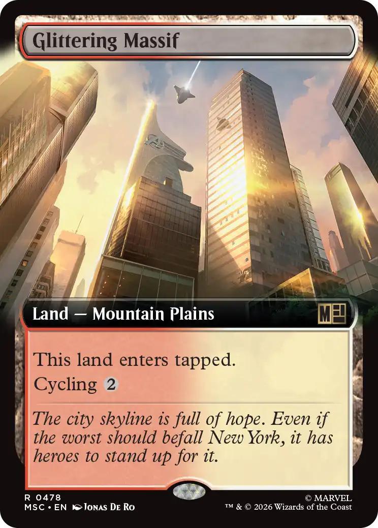 Glittering Massif [478] [Extended Art] [Marvel Super Heroes: Commander] [Non-Foil]