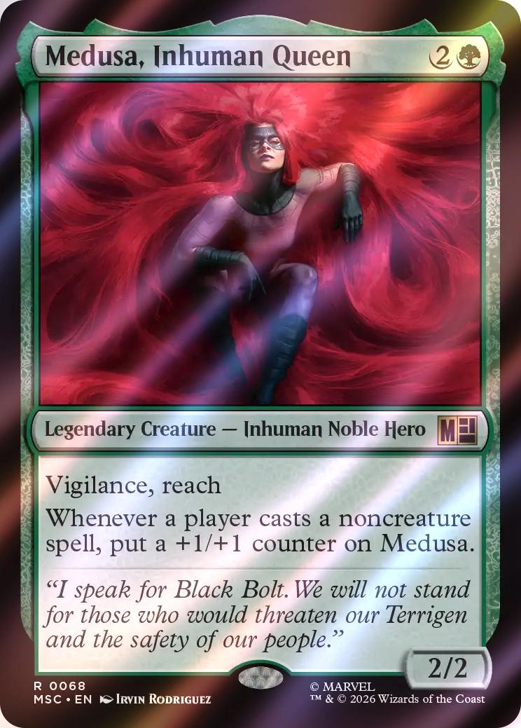 Medusa, Inhuman Queen [68] [Marvel Super Heroes: Commander] [Surge Foil]
