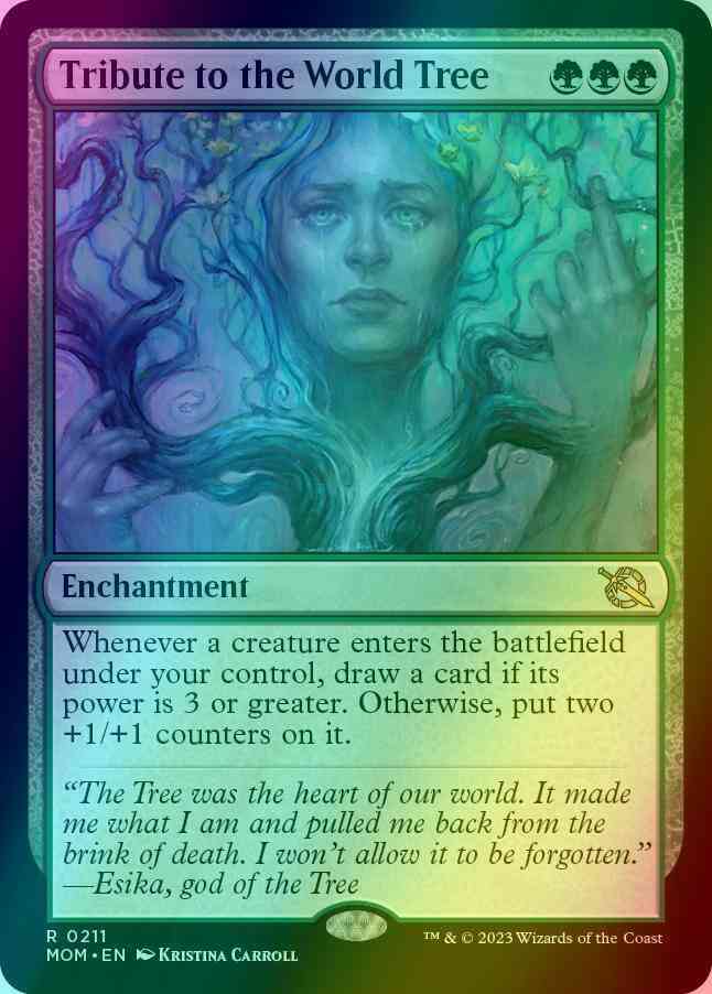 Tribute to the World Tree [211] [March of the Machine] [Foil]
