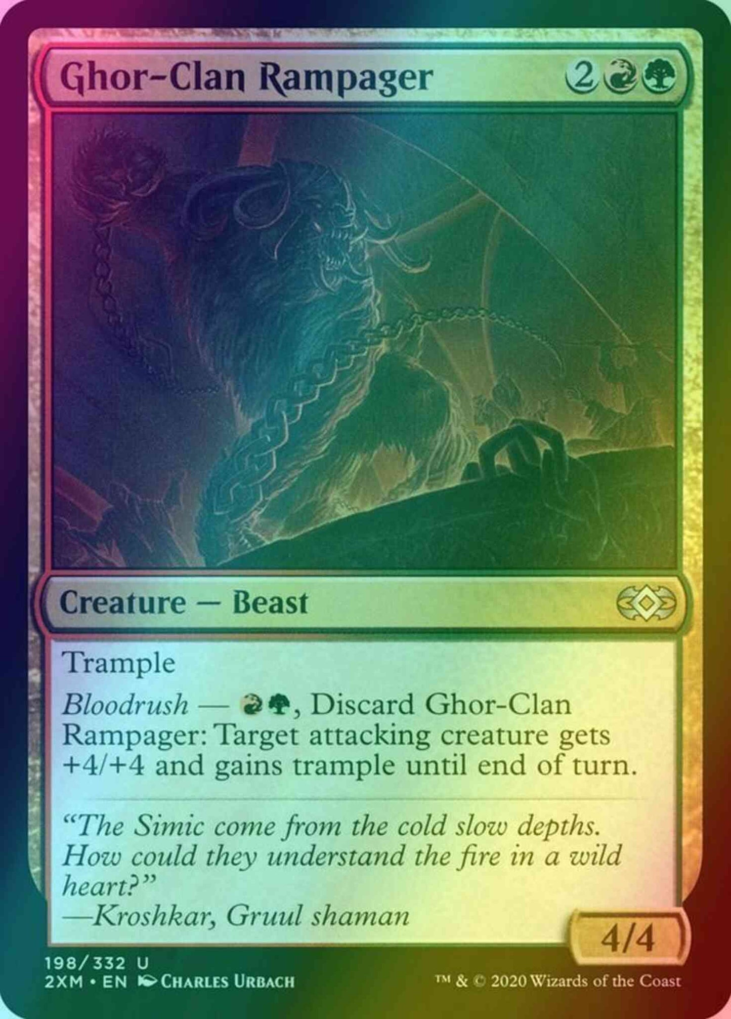 Ghor-Clan Rampager [198] [Double Masters] [Foil]