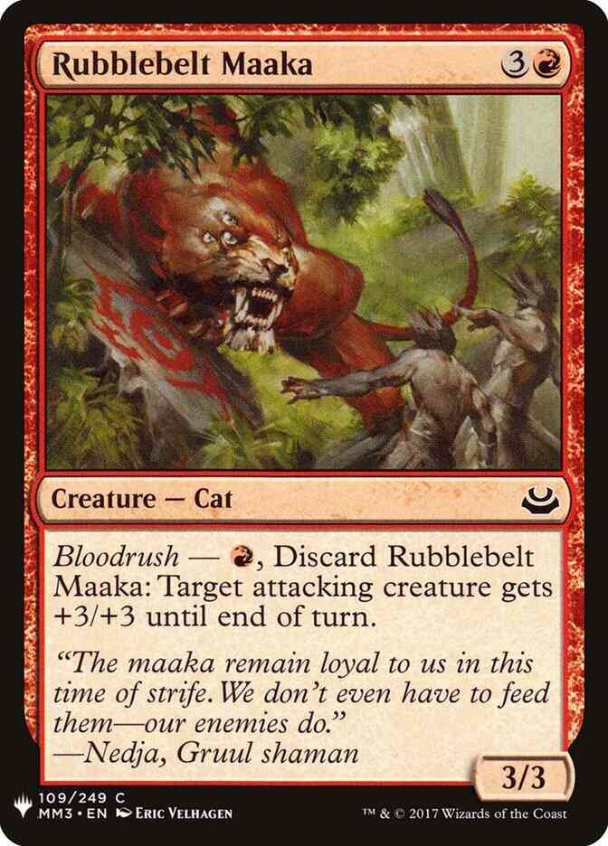 Rubblebelt Maaka [MM3-109] [The List] [Non-Foil]