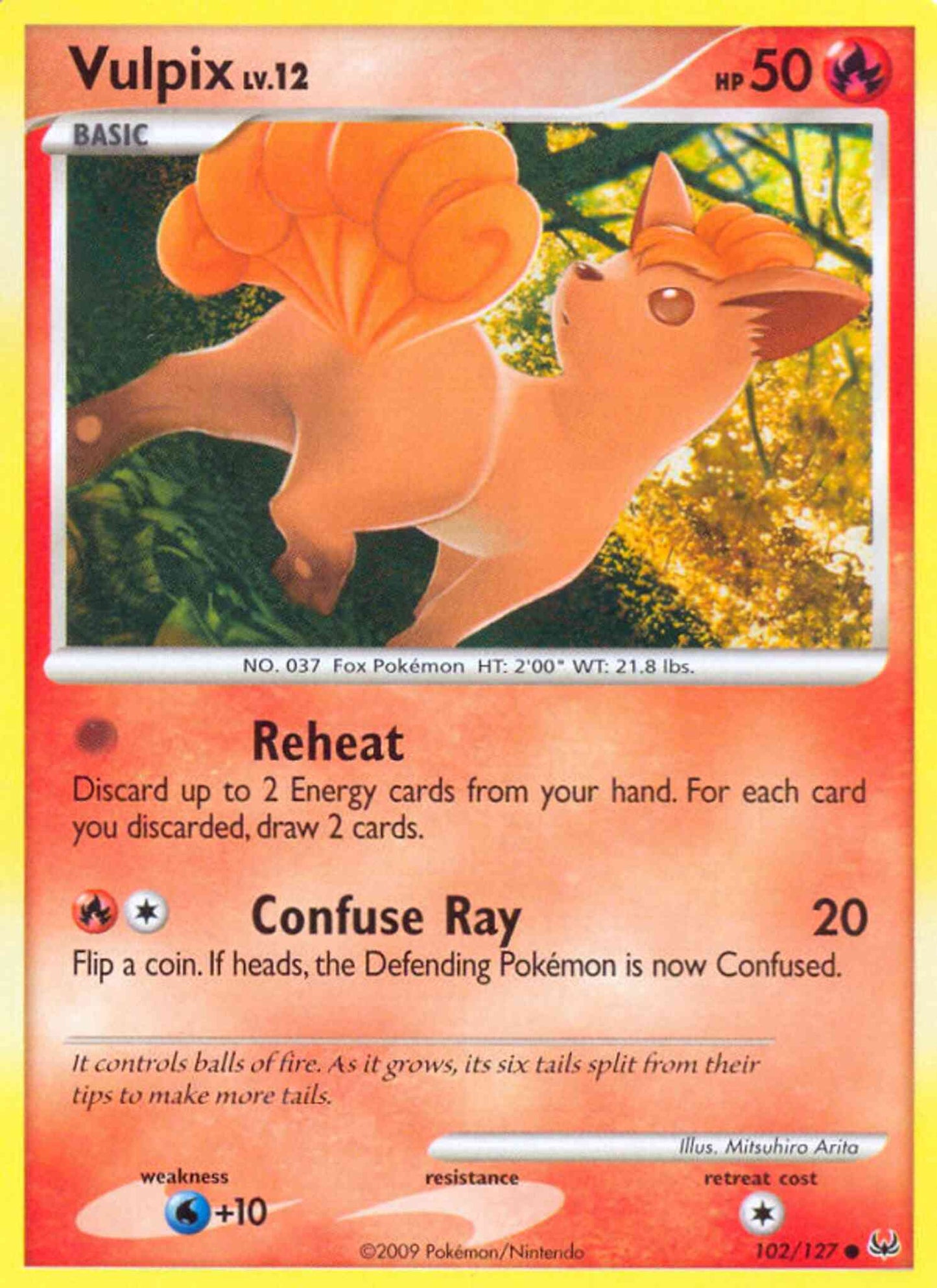 Vulpix - 102/127 - Common [pl1-102] [Reverse Holo]