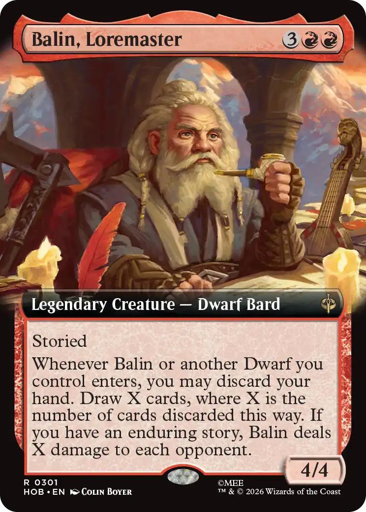 Balin, Loremaster [301] [Extended Art] [The Hobbit] [Non-Foil]