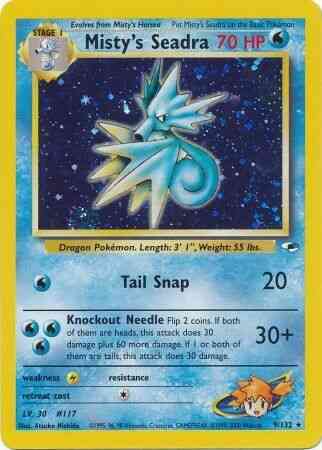 Misty's Seadra - 9/132 - Rare - Unlimited [gym1U-9] [Holo]
