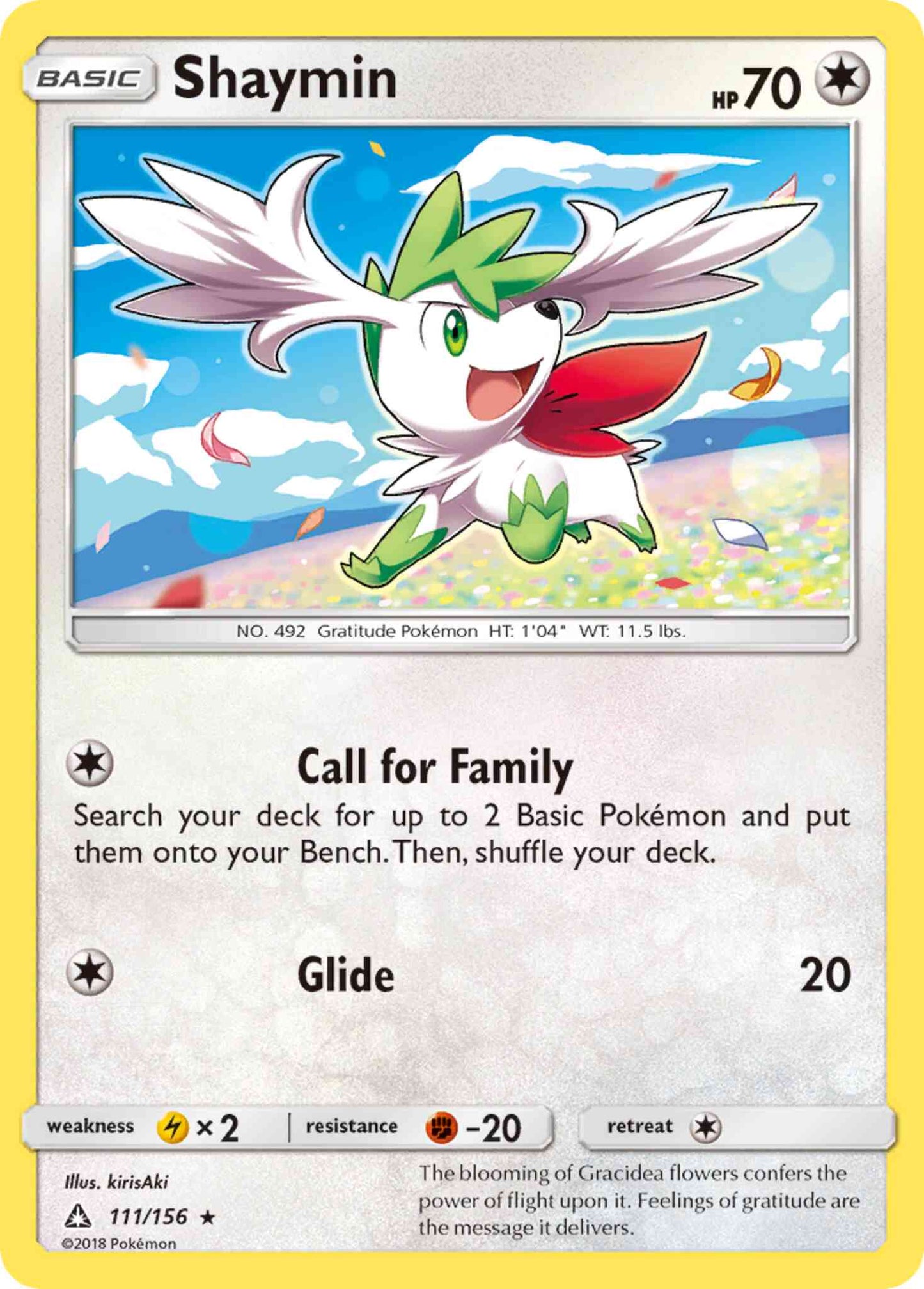 Shaymin - 111/156 - Rare [sm5-111] [Reverse Holo]