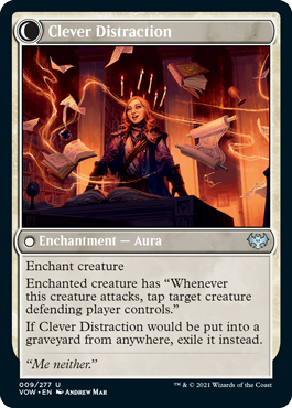 Distracting Geist // Clever Distraction [9] [Innistrad: Crimson Vow] [Non-Foil]