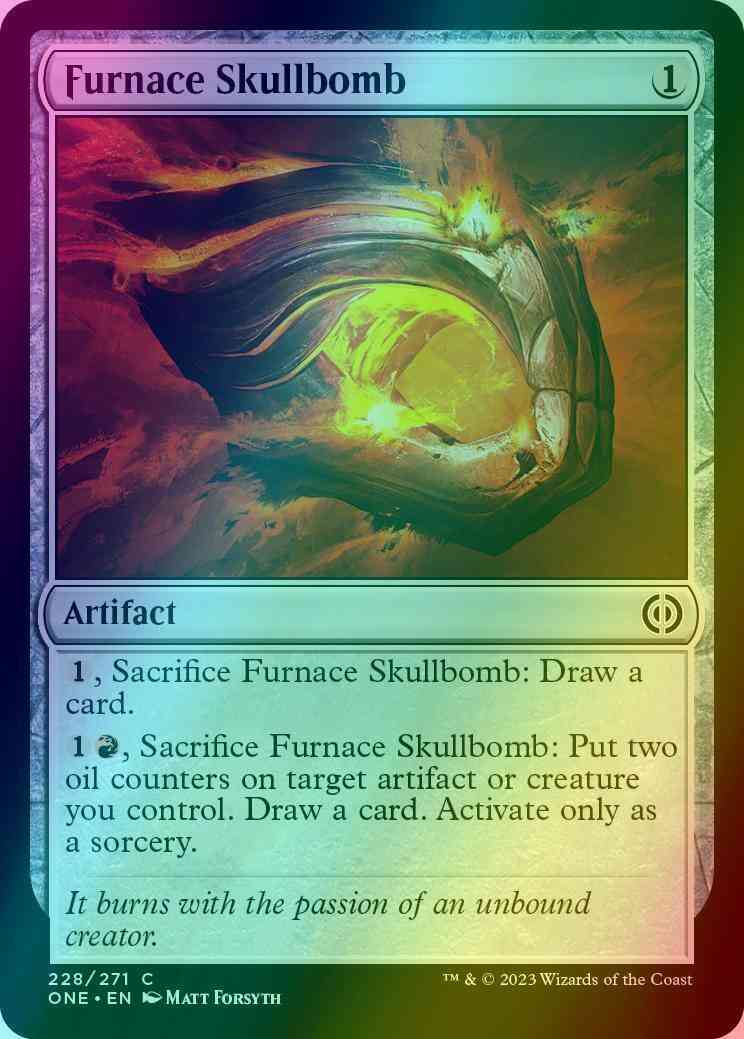 Furnace Skullbomb [228] [Phyrexia: All Will Be One] [Foil]