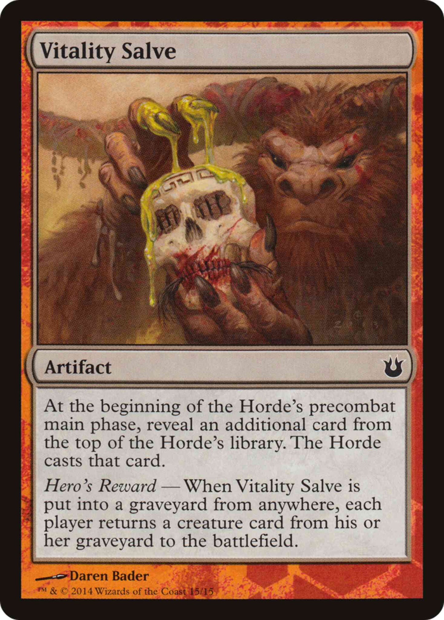 Vitality Salve [15] [Battle the Horde] [Non-Foil]