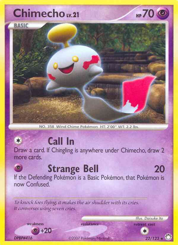 Chimecho - 22/123 - Rare [dp2-22] [Non-Holo]