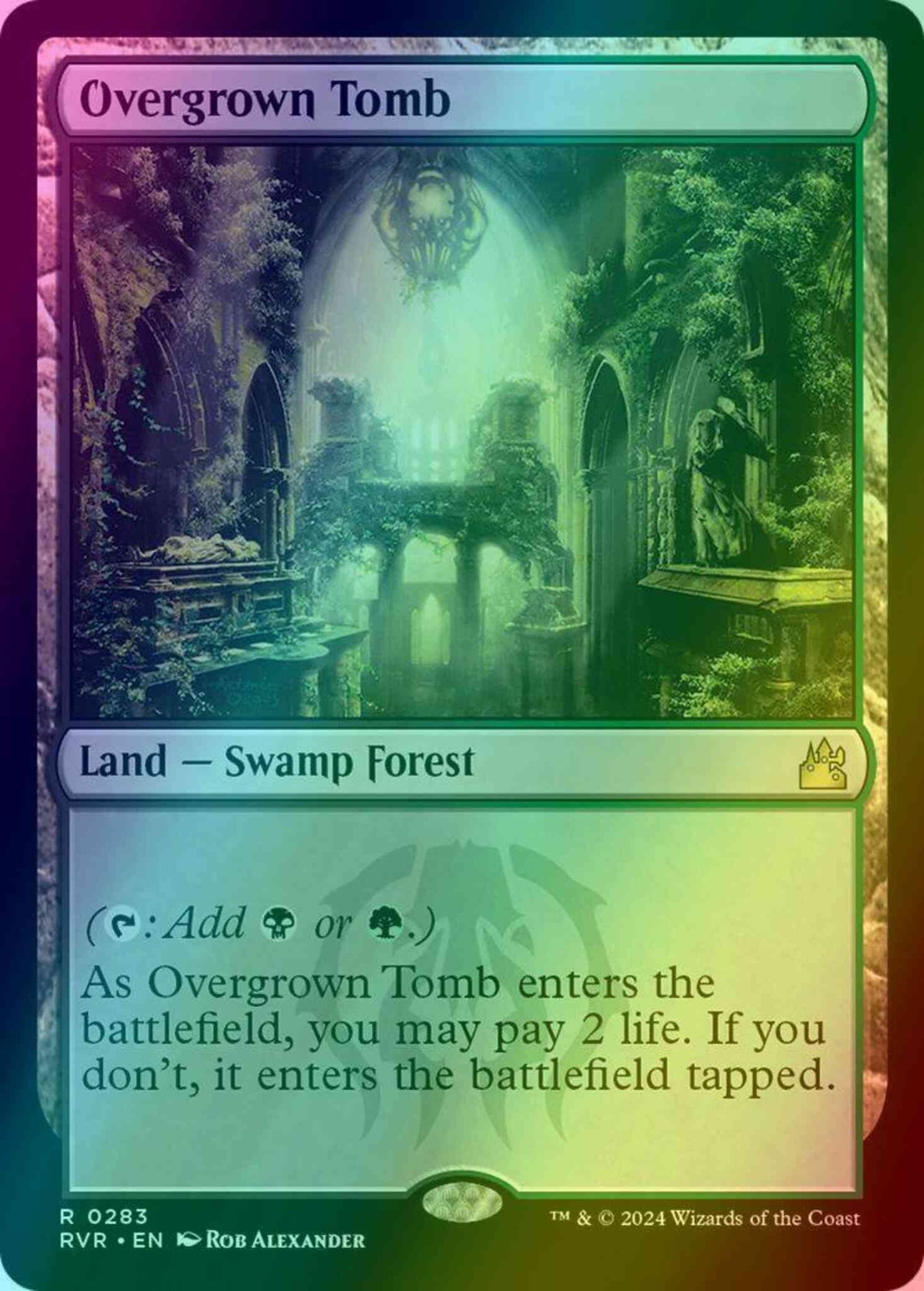 Overgrown Tomb [283] [Ravnica Remastered] [Foil]