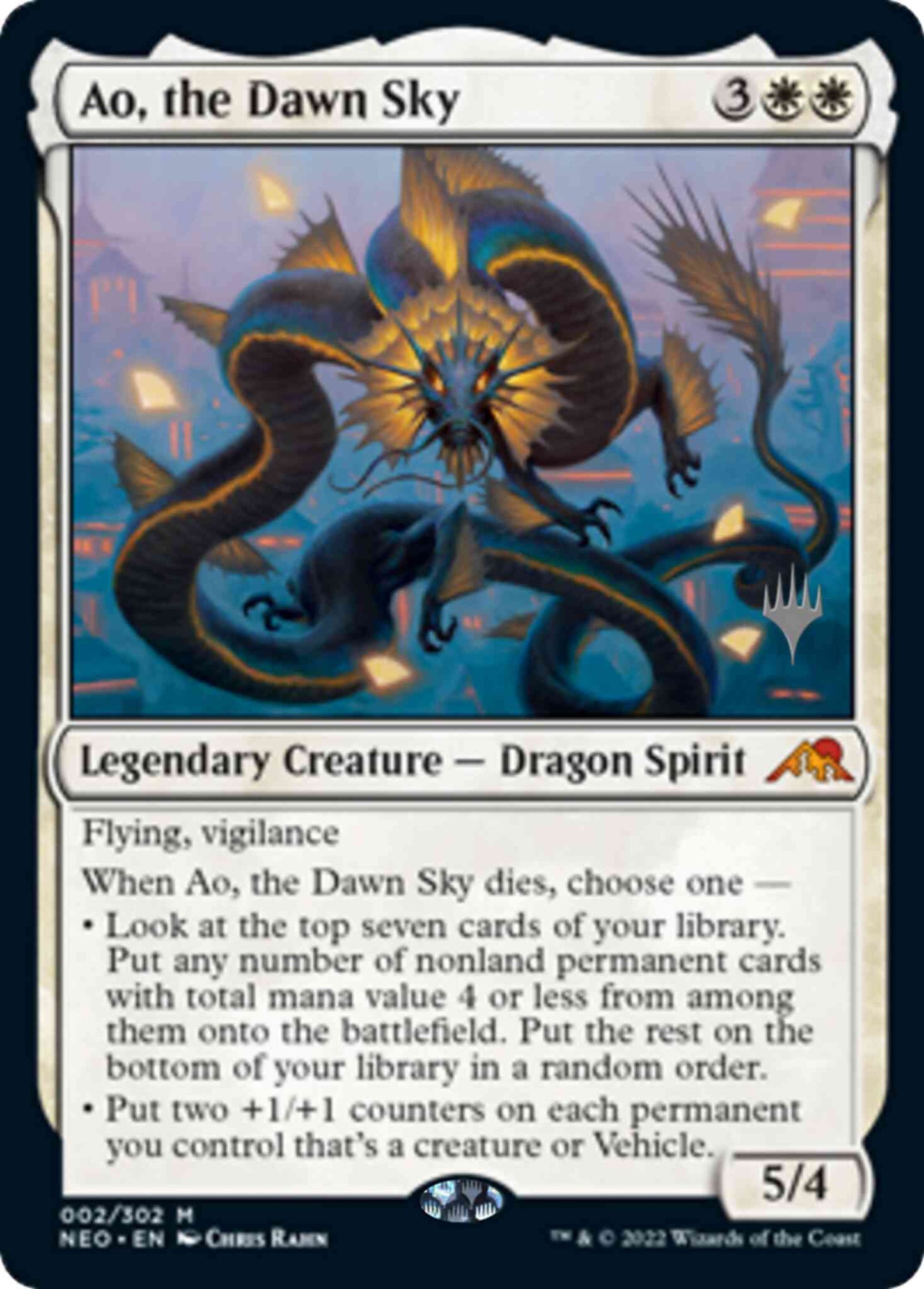 Ao, the Dawn Sky [Promo Pack] [2p] [Kamigawa: Neon Dynasty: Promos] [Non-Foil]