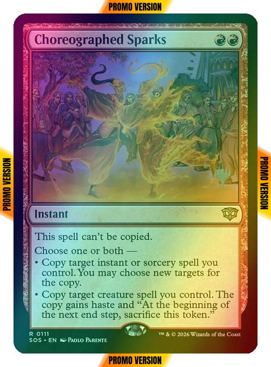 Choreographed Sparks [111p] [Promo Pack] [Secrets of Strixhaven Promos] [Foil]