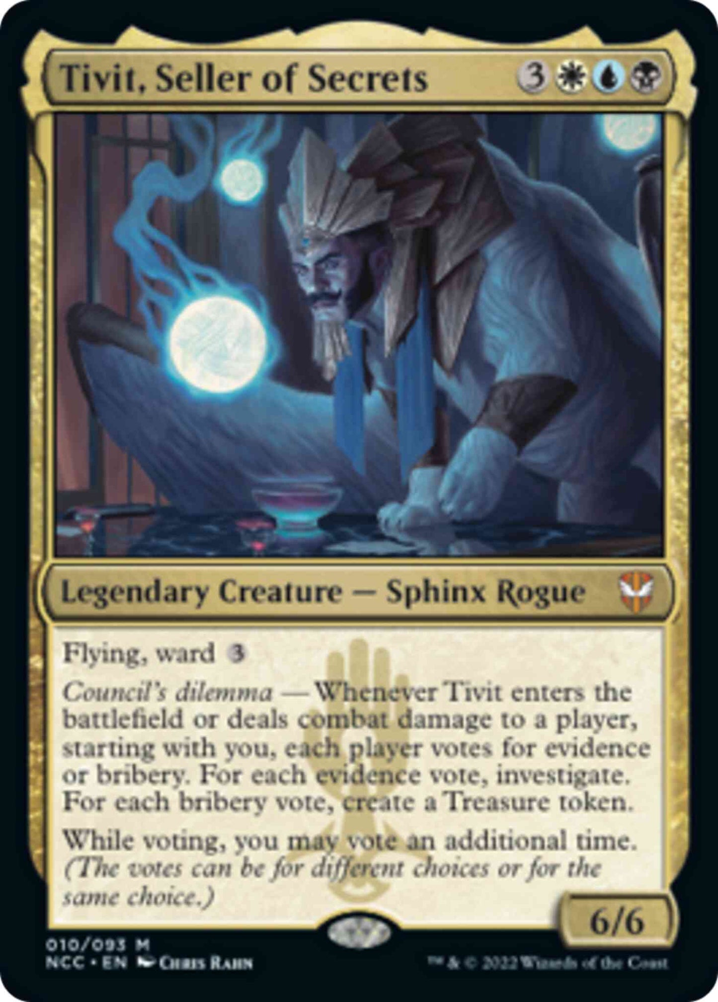 Tivit, Seller of Secrets [10] [Streets of New Capenna: Commander] [Non-Foil]