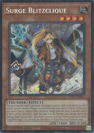 Surge Blitzclique - CORI-EN011 - Secret Rare - 1st Edition