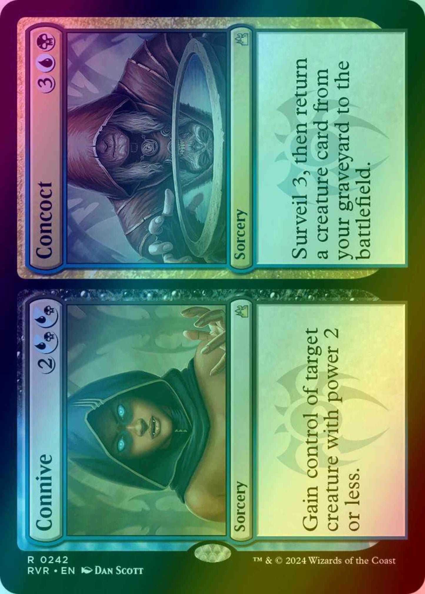 Connive // Concoct [242] [Ravnica Remastered] [Foil]