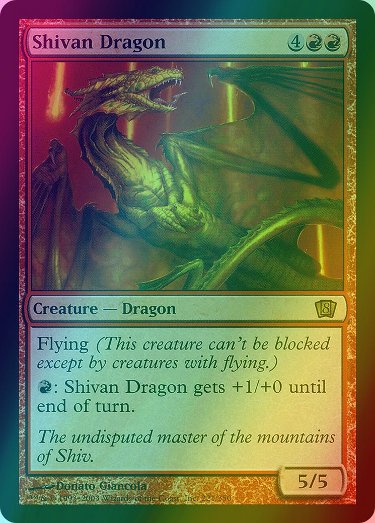 Shivan Dragon [221x] [Eighth Edition] [Foil]