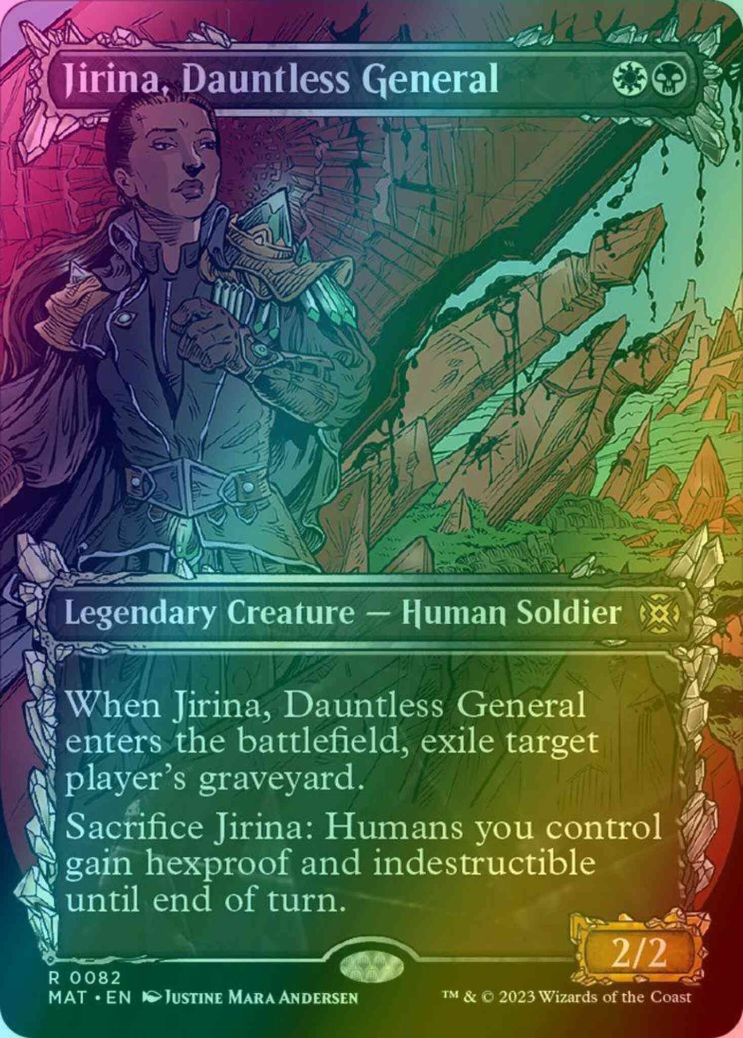 Jirina, Dauntless General [82] [Planar Showcase] [March of the Machine: The Aftermath] [Foil]