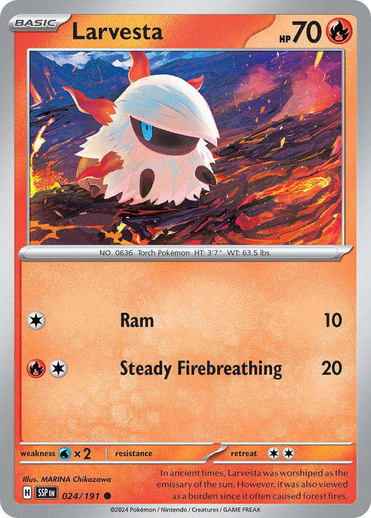 Larvesta - 024/191 - Common [sv08-024] [Non-Holo]