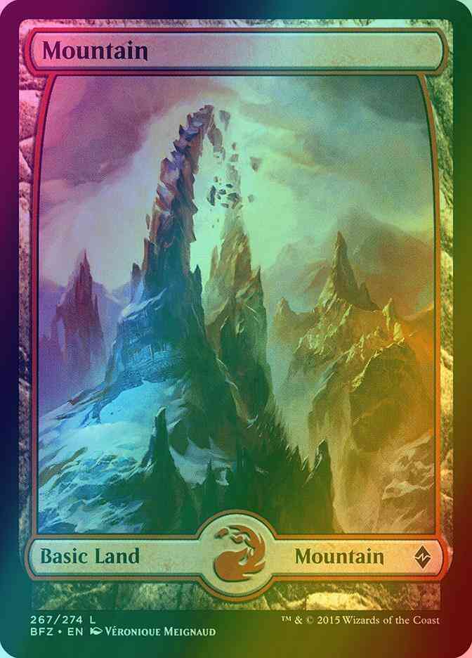 Mountain [267] [Full Art] [Battle for Zendikar] [Foil]