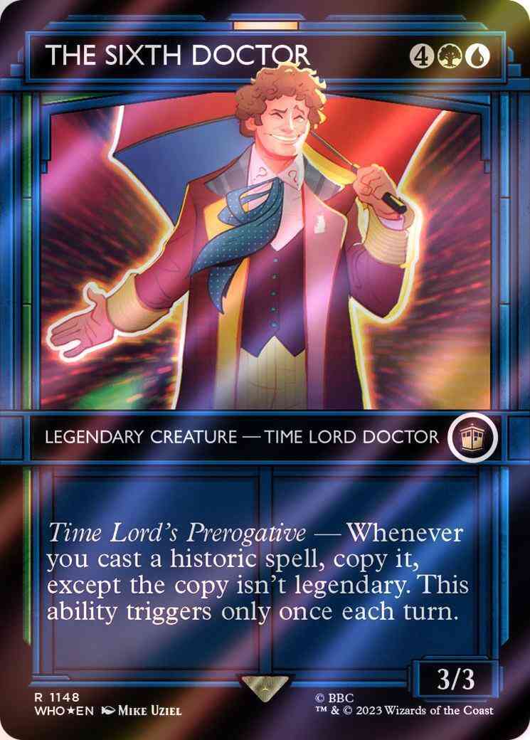 The Sixth Doctor [1148] [TARDIS Showcase] [Universes Beyond: Doctor Who] [Surge Foil]