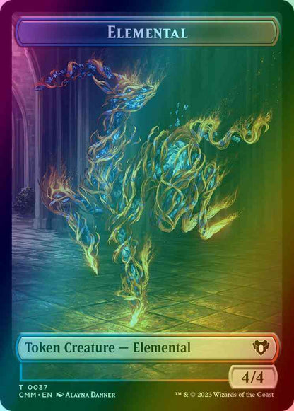 Elemental Token (37) // Human Soldier Token (06) [Commander Masters: Tokens] [Foil]