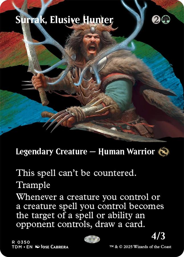Surrak, Elusive Hunter [350] [Borderless] [Clan] [Tarkir: Dragonstorm] [Non-Foil]