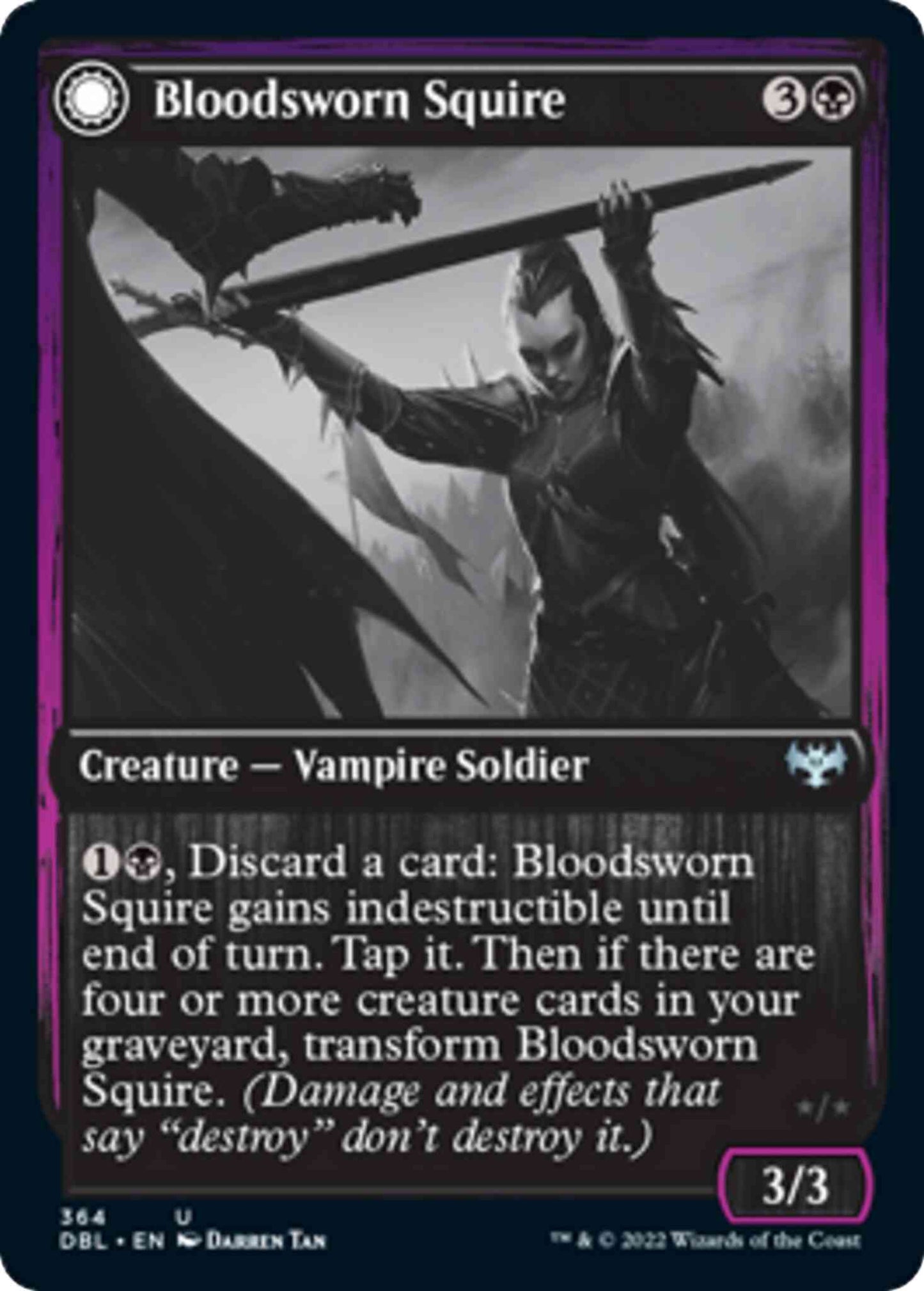 Bloodsworn Squire // Bloodsworn Knight [364] [Innistrad: Double Feature] [Non-Foil]