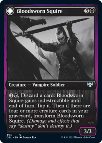 Bloodsworn Squire // Bloodsworn Knight [364] [Innistrad: Double Feature] [Non-Foil]