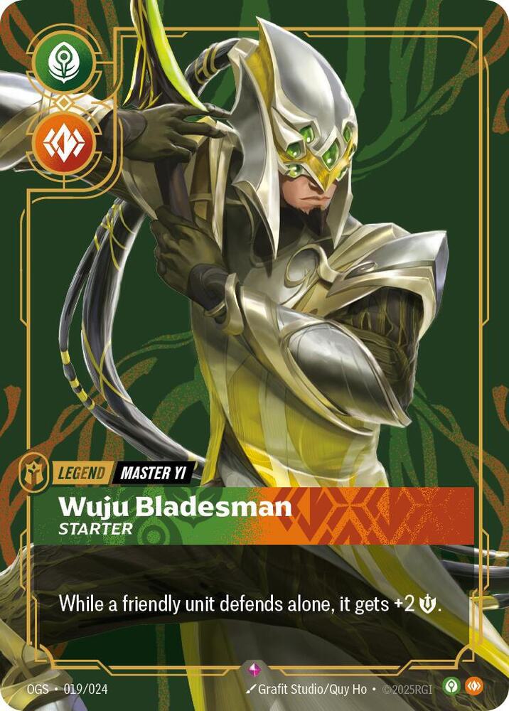 Wuju Bladesman - Starter (Master Yi) - 019/024 [Origins: Proving Grounds] [Non-Foil]