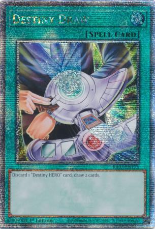Destiny Draw - RA03-EN173 - Quarter Century Secret Rare - 1st Edition