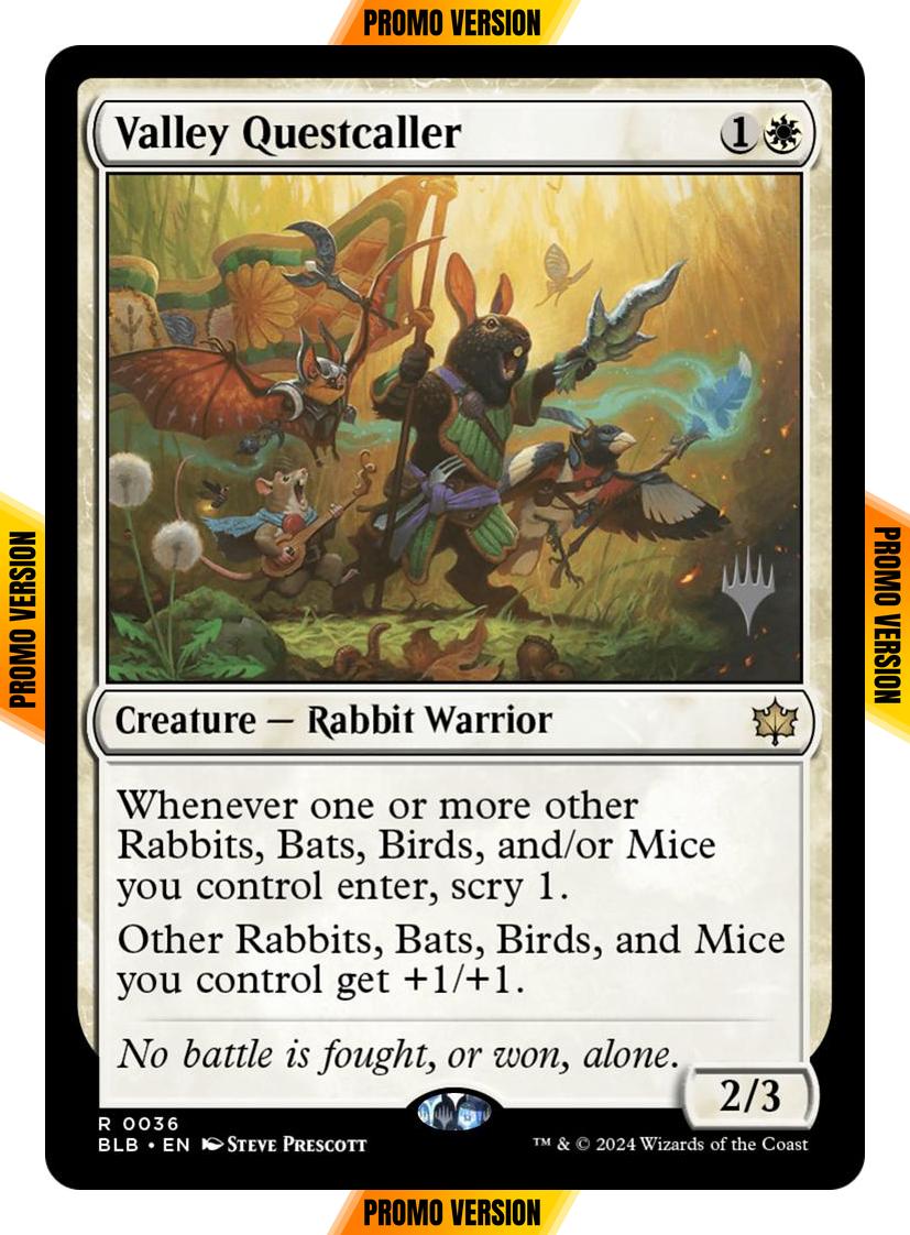 Valley Questcaller [36p] [Promo Pack] [Bloomburrow: Promos] [Non-Foil]