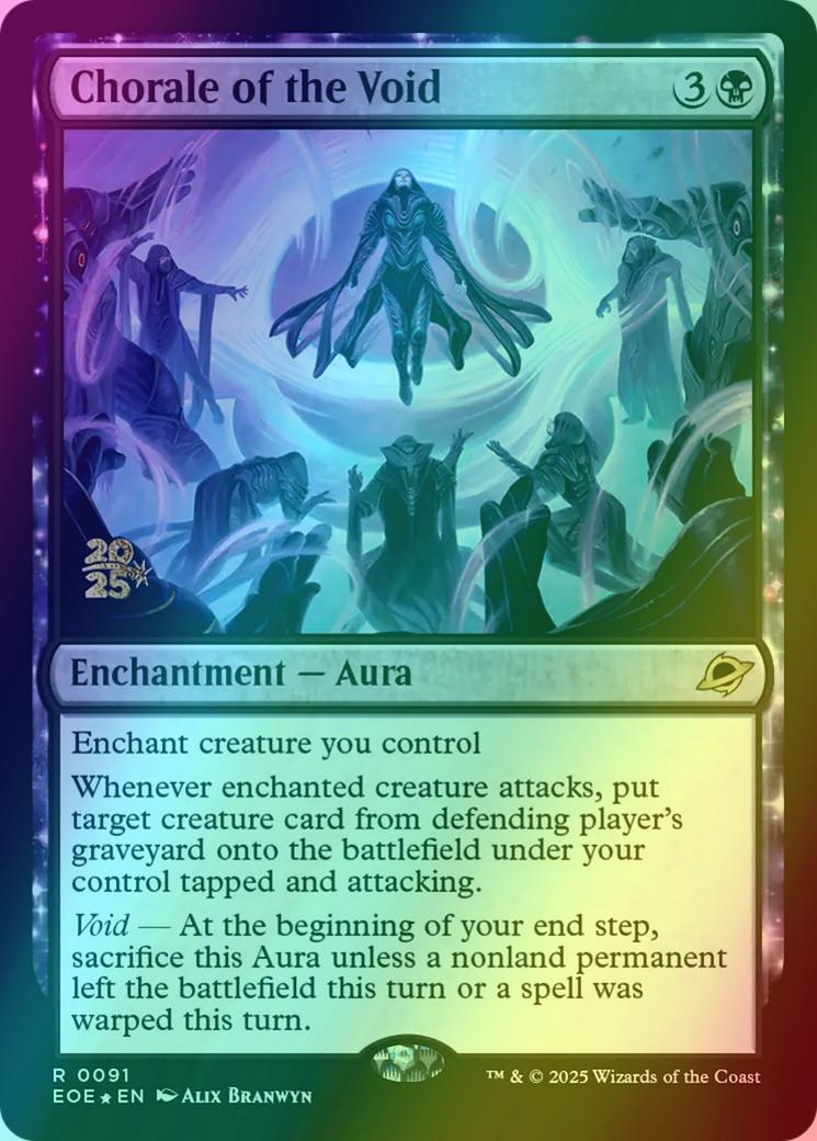 Chorale of the Void [91s] [Prerelease] [Edge of Eternities: Promos] [Foil]