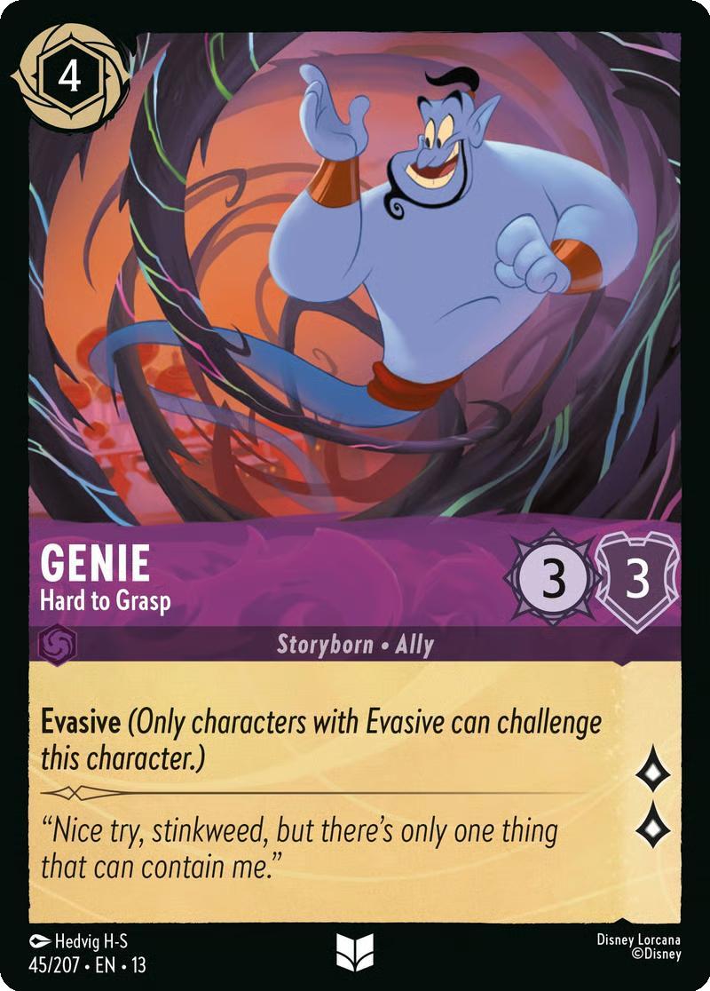 Genie - Hard to Grasp - 45/204 [Attack of the Vine!] [Non-Foil]