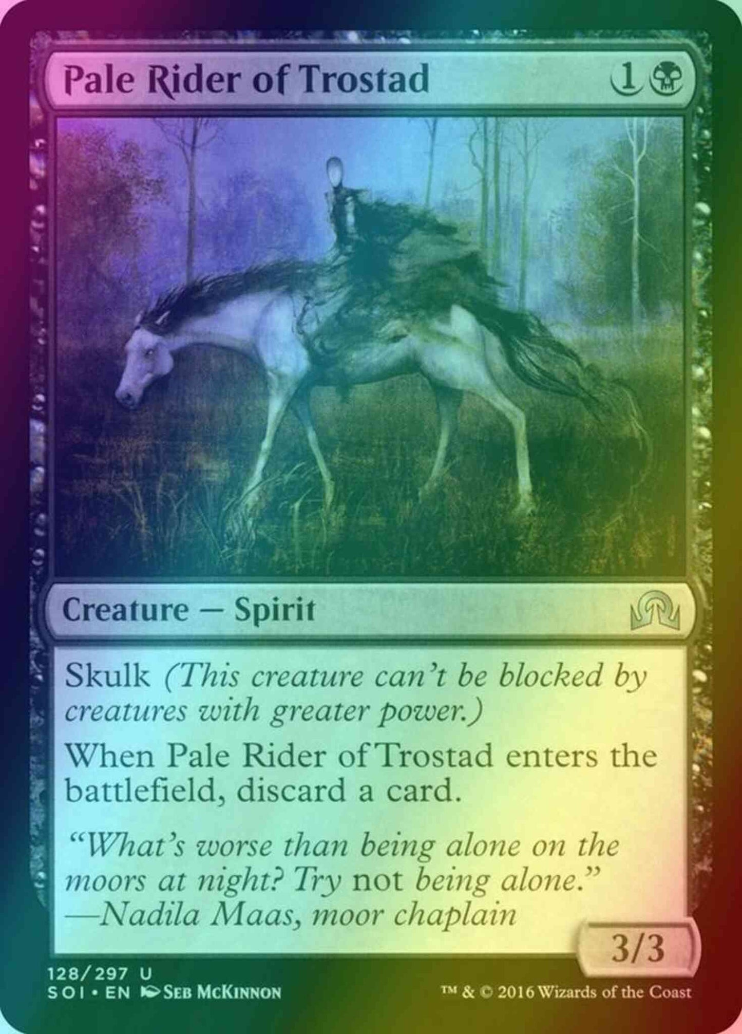 Pale Rider of Trostad [128] [Shadows over Innistrad] [Foil]