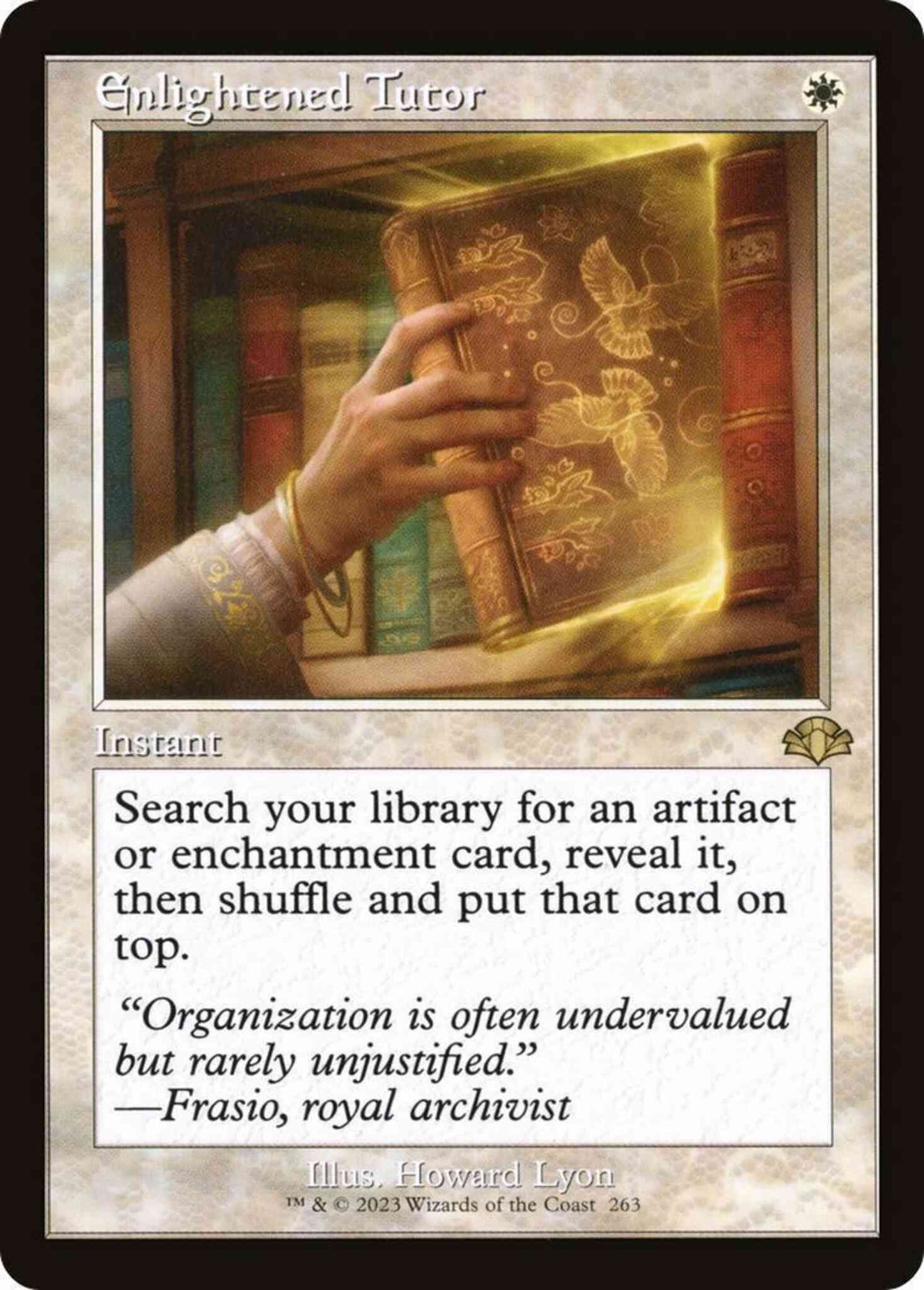 Enlightened Tutor [263] [Retro Frame] [Dominaria Remastered] [Non-Foil]