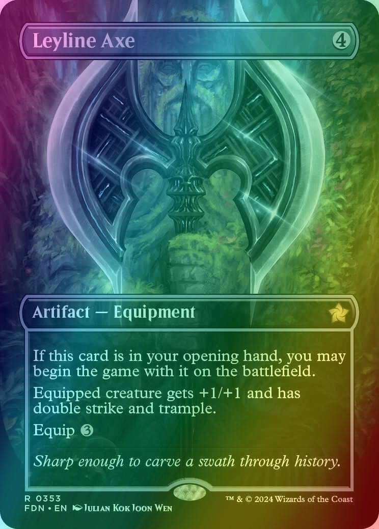 Leyline Axe [353] [Borderless] [Foundations] [Foil]