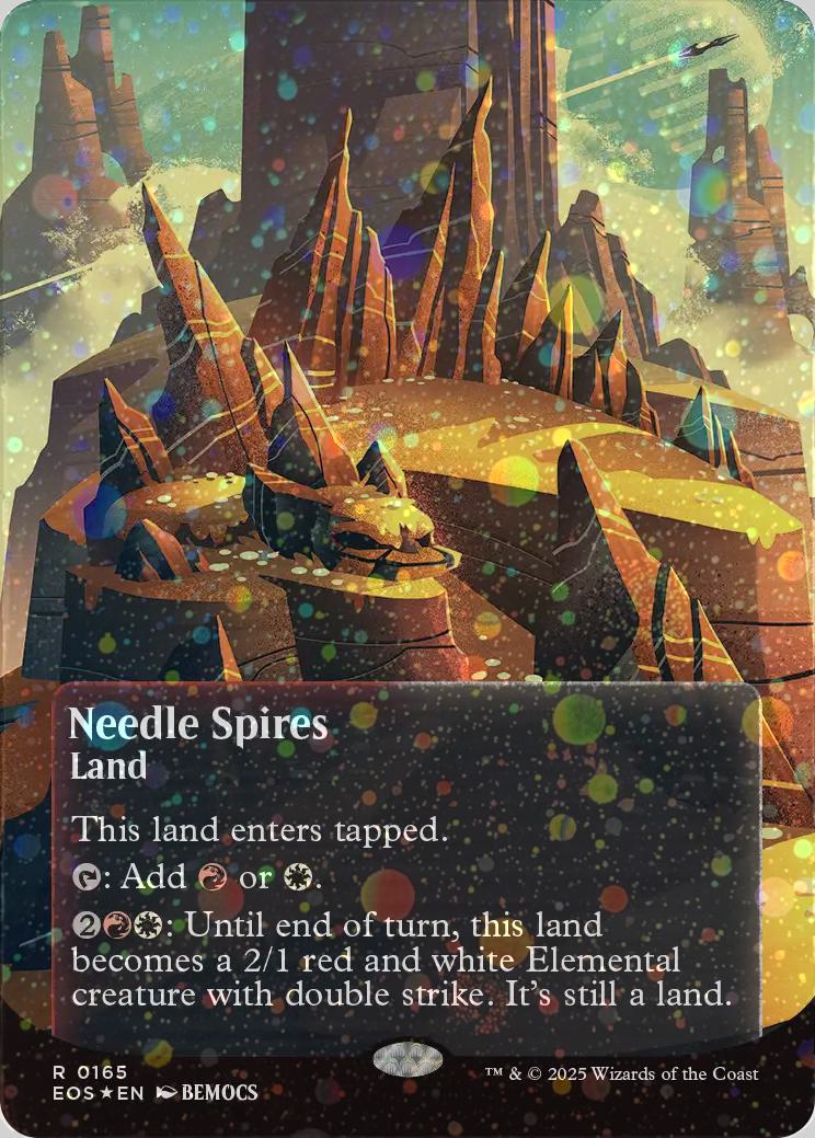 Needle Spires [165] [Borderless] [Poster] [Edge of Eternities: Stellar Sights] [Galaxy Foil]