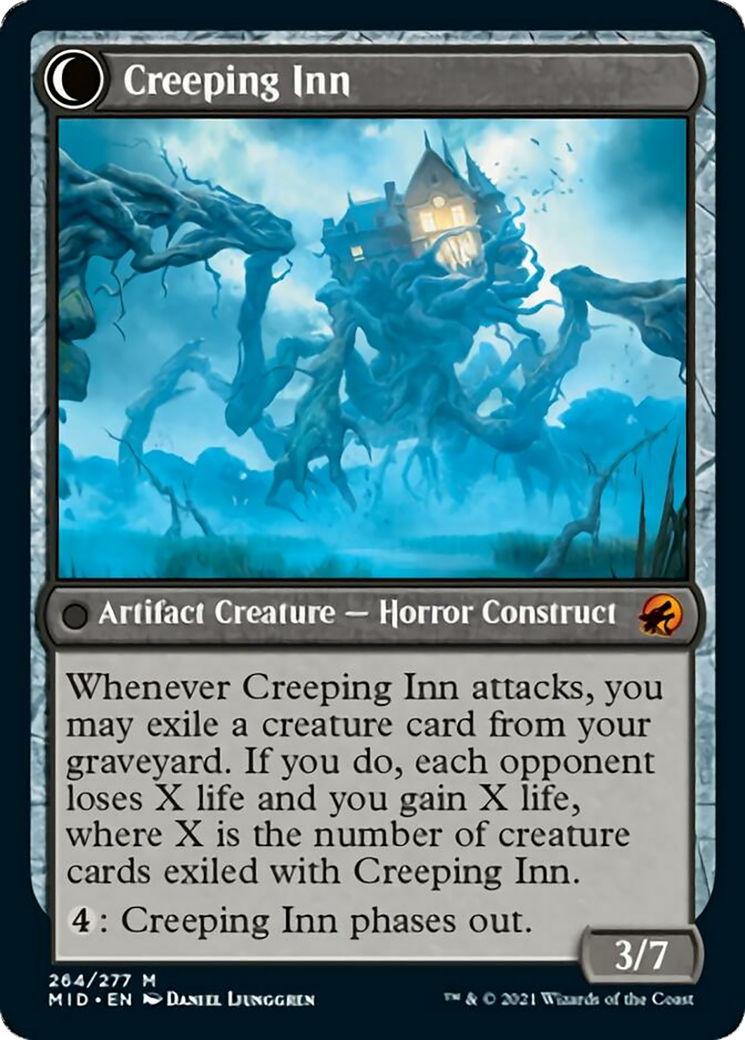 Hostile Hostel // Creeping Inn [264] [Innistrad: Midnight Hunt] [Non-Foil]