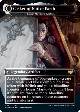 Dracula the Voyager // Casket of Native Earth - Edgar, Charmed Groom // Edgar Markov's Coffin [341] [Dracula Series] [Innistrad: Crimson Vow] [Non-Foil]