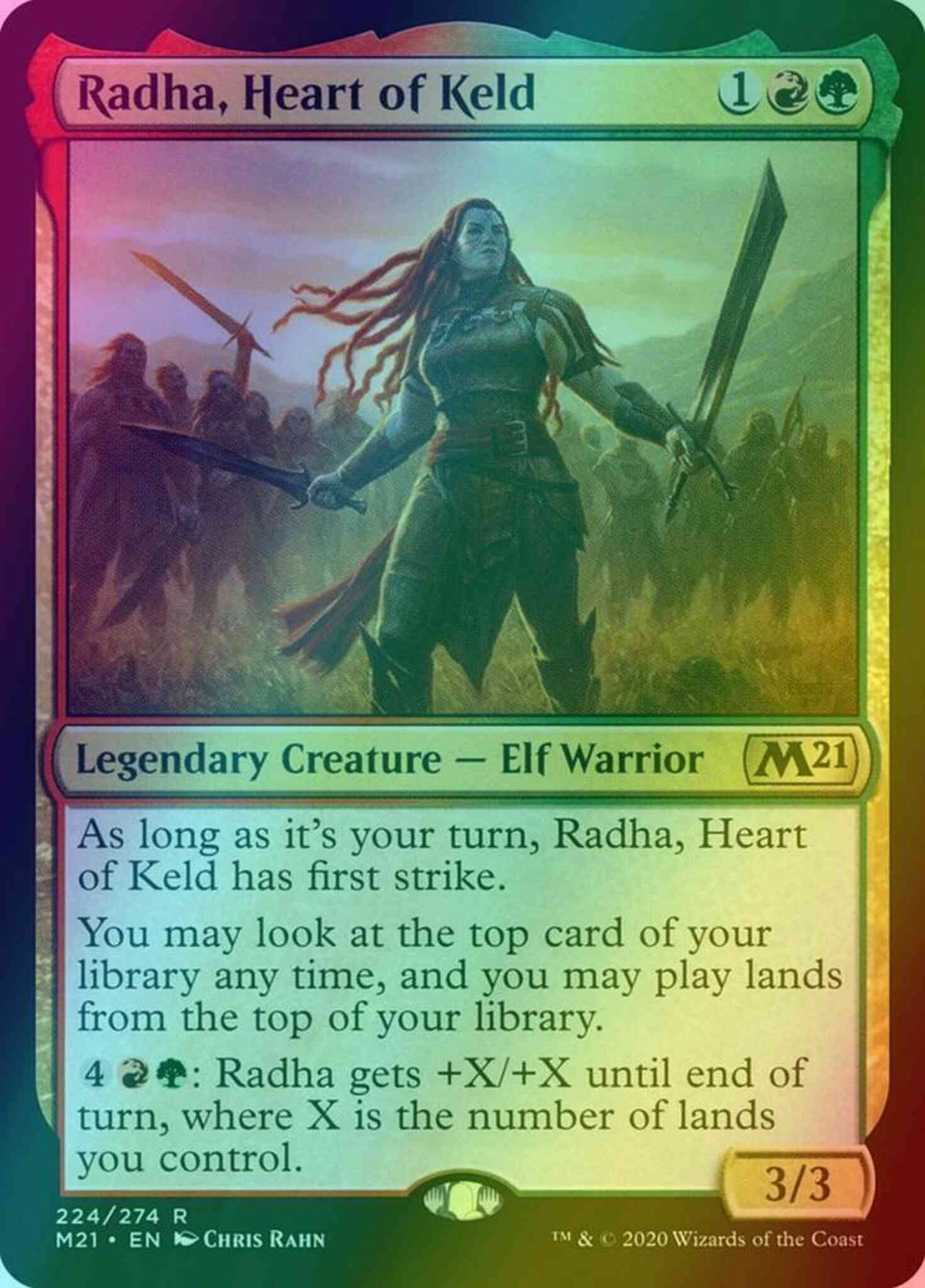 Radha, Heart of Keld [224] [Core Set 2021] [Foil]