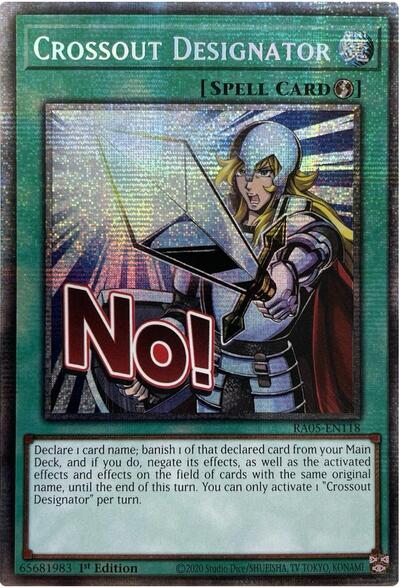 Crossout Designator - Stamp - RA05-EN118 - Starlight Rare - 1st Edition