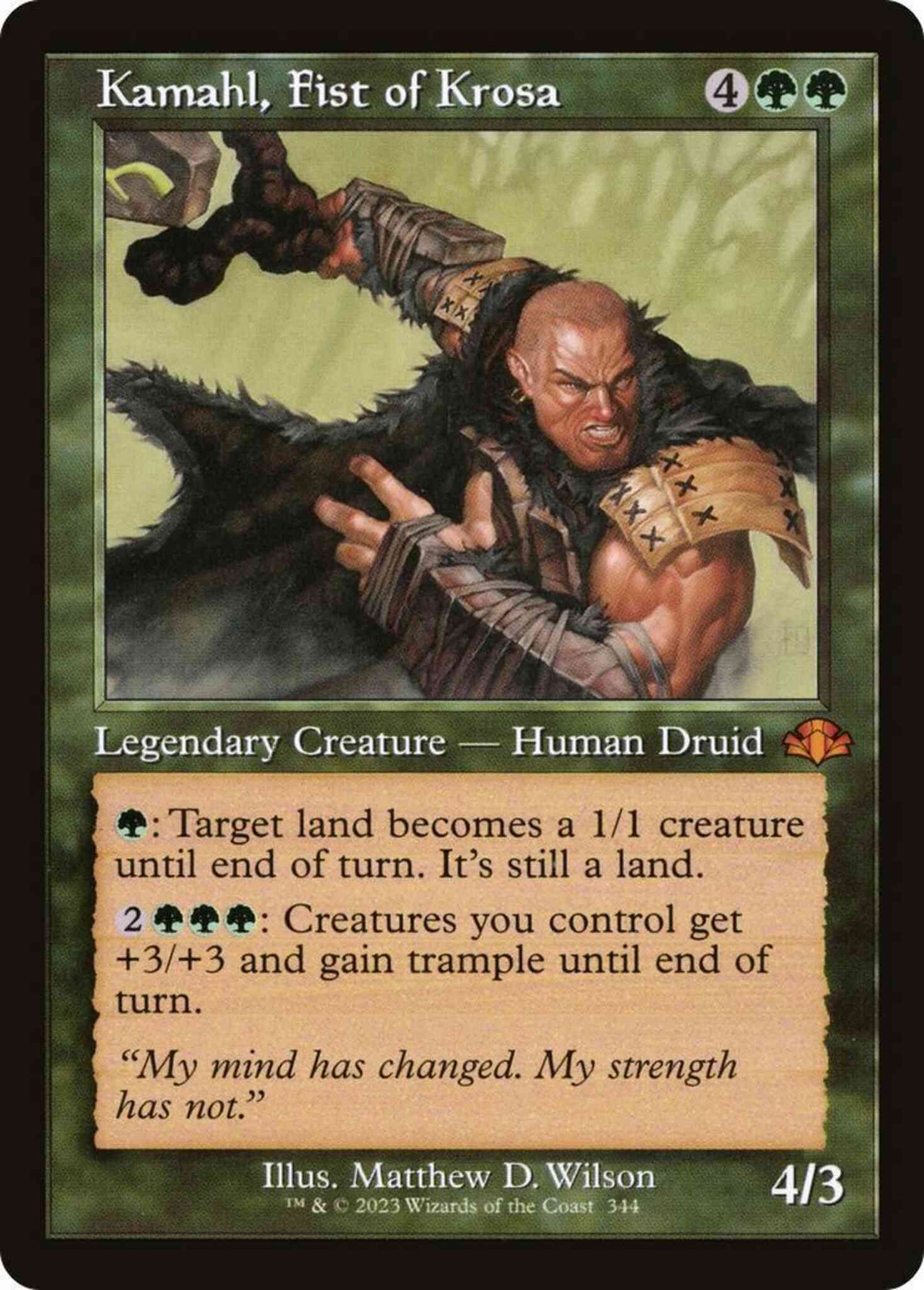 Kamahl, Fist of Krosa [344] [Retro Frame] [Dominaria Remastered] [Non-Foil]