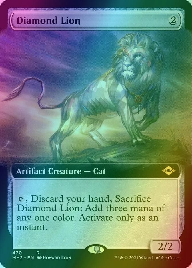 Diamond Lion [470] [Extended Art] [Modern Horizons 2] [Foil]