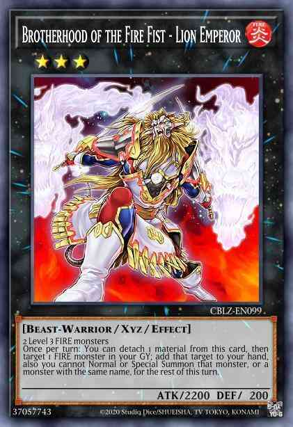 Brotherhood of the Fire Fist - Lion Emperor - BLAR-EN066 - Ultra Rare - 1st Edition