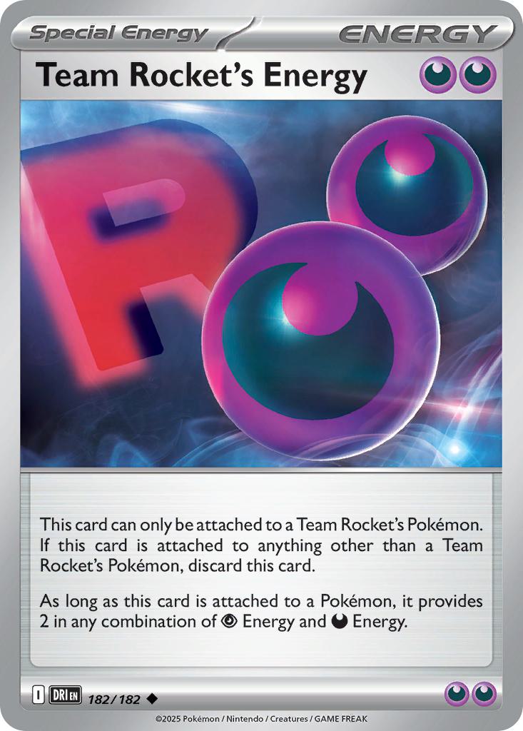 Team Rocket's Energy - 182/182 - Uncommon [sv10-182] [Non-Holo]
